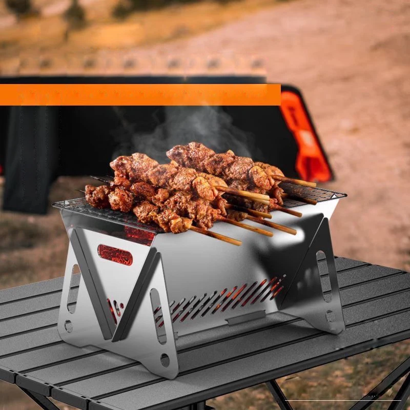 Mini Stainless Steels Barbecue Grill Portable Outdoors Camping Charcoal BBQ Brazier Folding Garden Griddle Picnic Stove Supplies
Mini Stainless Steels Barbecue Grill Portable Outdoors Camping Charcoal BBQ Brazier Folding Garden Griddle Picnic Stove Supplies