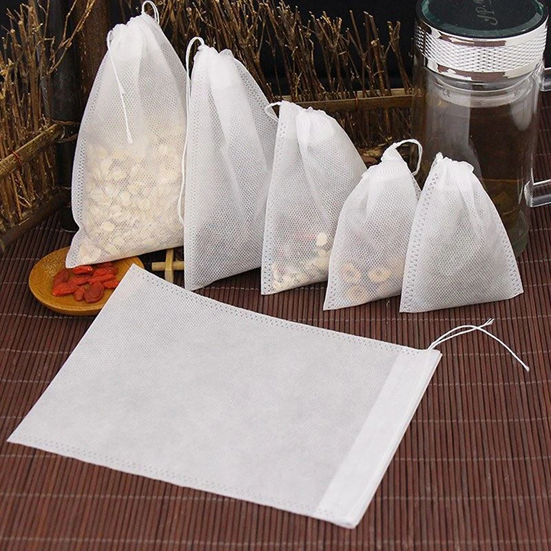 Food Grade Non-woven Fabric Tea Bags 100Pcs Tea Filter Bags for Spice Tea Infuser with String Heal Seal Spice Filters Teabags
Food Grade Non-woven Fabric Tea Bags 100Pcs Tea Filter Bags for Spice Tea Infuser with String Heal Seal Spice Filters Teabags