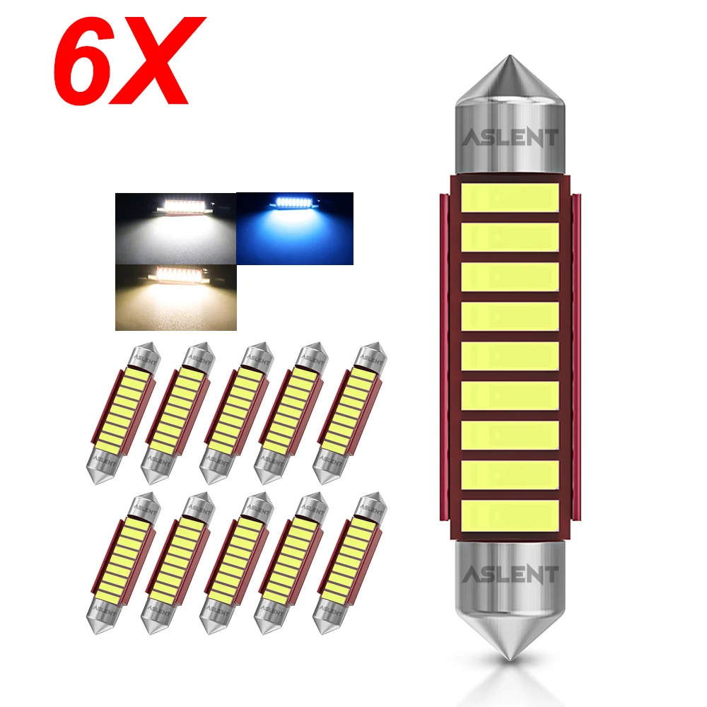 6X Светодиодные Лампы Festoon C5W 31-41мм Для Автомобильных Задних Фонарей Canbus 7020SMD, Купольные Светильники 12В 4000K 6000K
6X Светодиодные Лампы Festoon C5W 31-41мм Для Автомобильных Задних Фонарей Canbus 7020SMD, Купольные Светильники 12В 4000K 6000K