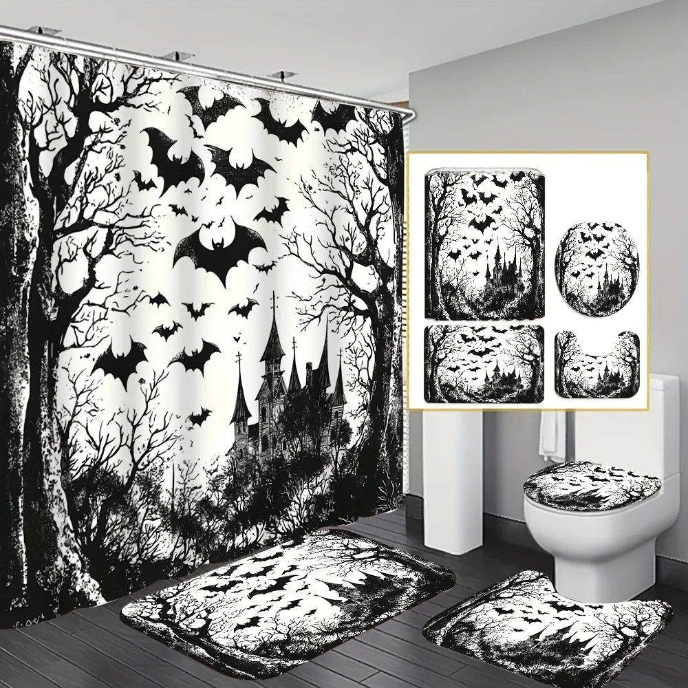 Набор для ванной комнаты «Летучая мышь и замок»
Набор для ванной комнаты «Летучая мышь и замок»