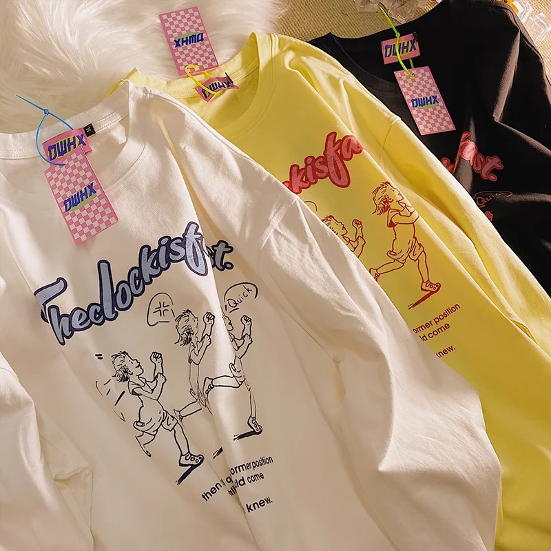 Japanese Cartoon Printed Loose Hoodies Women Student Girls Long Sleeve Casual Sweatshirt Female Thin Spring Korean Fashion Tops
Japanese Cartoon Printed Loose Hoodies Women Student Girls Long Sleeve Casual Sweatshirt Female Thin Spring Korean Fashion Tops