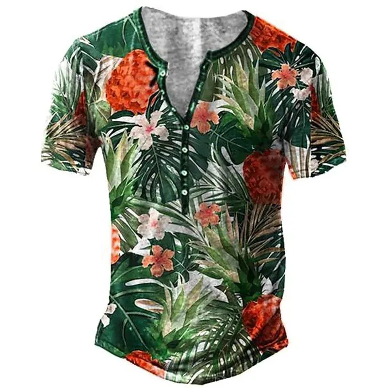 Summer 3D Men's Henley Shirts Floral Print Cotton T-Shirts Casual Button-Up Loose Short Sleeve Oversized T-Shirts Men's Clothing
Summer 3D Men's Henley Shirts Floral Print Cotton T-Shirts Casual Button-Up Loose Short Sleeve Oversized T-Shirts Men's Clothing