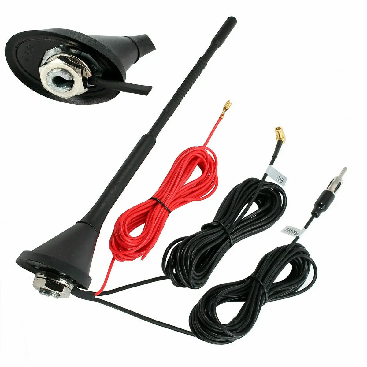 Universal Atenna Aerial Roof Amplifier Auto DAB & AM/FM 50 Ohm 7/10 DB MB/DIN Connection Mast 23cm Mount Radio
Universal Atenna Aerial Roof Amplifier Auto DAB & AM/FM 50 Ohm 7/10 DB MB/DIN Connection Mast 23cm Mount Radio