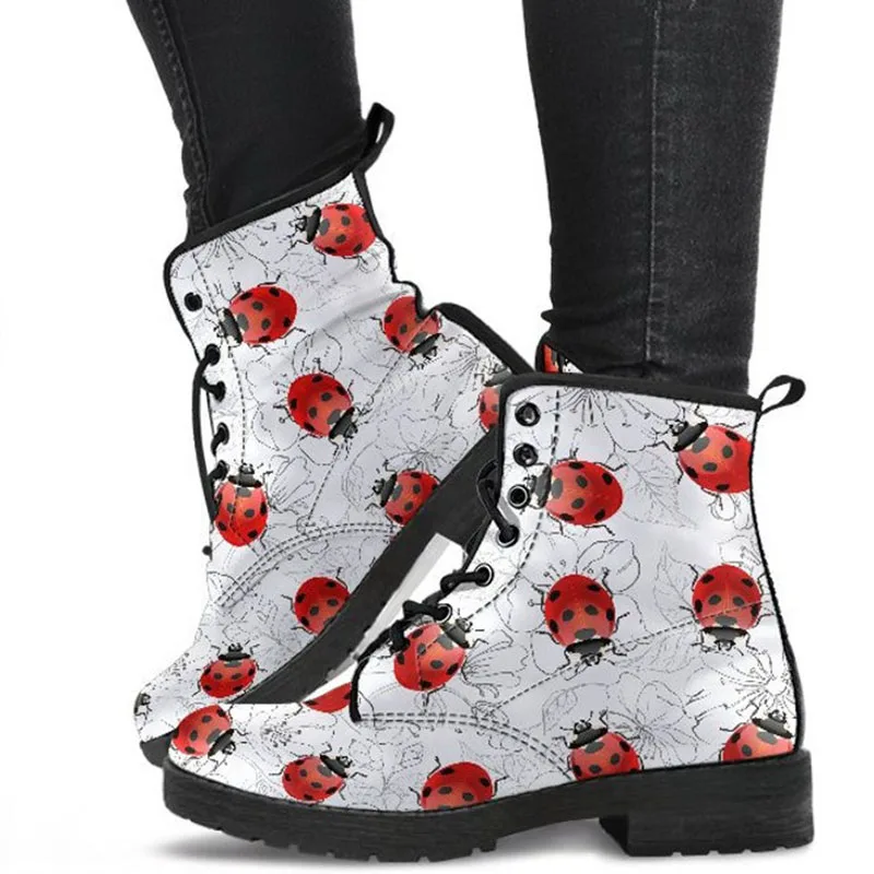 Ladybug Women Boots Booties, Red Ladybird Boots, Ladybug Shoes Art, Ladybug Lover Gift, Ladybug Pattern, Lovely Women's Boots
Ladybug Women Boots Booties, Red Ladybird Boots, Ladybug Shoes Art, Ladybug Lover Gift, Ladybug Pattern, Lovely Women's Boots