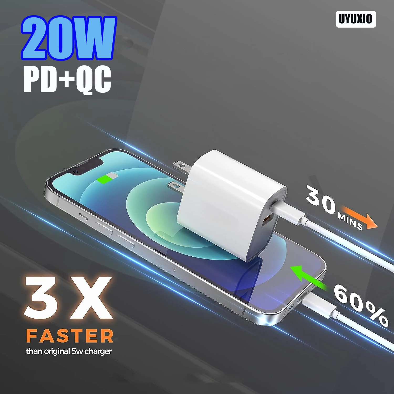 20W USB C Wall Charger PD QC 3.0 Dual Port Fast Charging Adapter for iPhone 15 14 13 12 Pro Max Mini Plus Samsung Galaxy iPad
20W USB C Wall Charger PD QC 3.0 Dual Port Fast Charging Adapter for iPhone 15 14 13 12 Pro Max Mini Plus Samsung Galaxy iPad