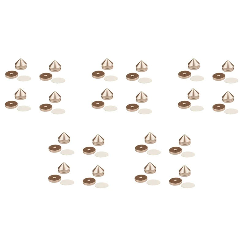 20Set Hifi Audio Foot Spikes Cone Floor Foot Nail Aluminum Alloy Speaker DAC CD Cabinet Power Amplifier Computer (Gold)
20Set Hifi Audio Foot Spikes Cone Floor Foot Nail Aluminum Alloy Speaker DAC CD Cabinet Power Amplifier Computer (Gold)