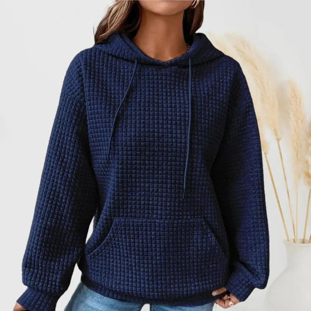 Women Fall Spring Hoodie Solid Color Sweatshirt Hooded Waffle Drawstring Patch Pocket Loose Long Sleeve Pullover Hoodie
Women Fall Spring Hoodie Solid Color Sweatshirt Hooded Waffle Drawstring Patch Pocket Loose Long Sleeve Pullover Hoodie