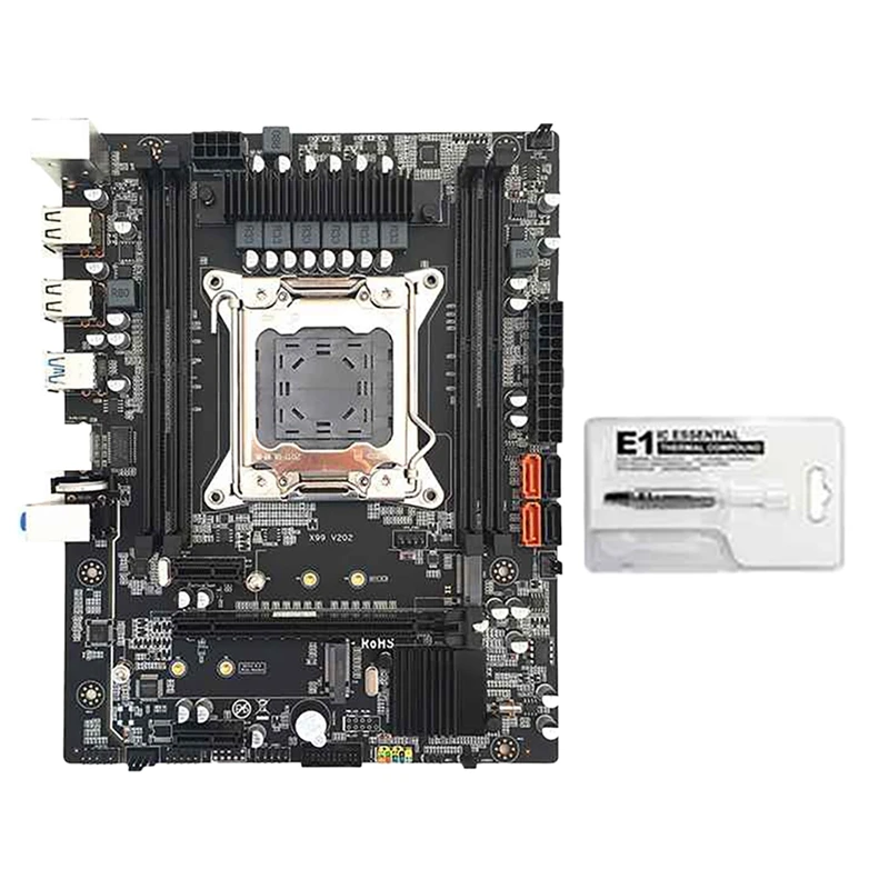 X99 Motherboard Set With Thermal Grease LGA2011-3Pin 4XDDR4 REG ECC Memory USB3.0 M.2 NVME SATA3.0 For Xeon E5 V3 V4 CPU
X99 Motherboard Set With Thermal Grease LGA2011-3Pin 4XDDR4 REG ECC Memory USB3.0 M.2 NVME SATA3.0 For Xeon E5 V3 V4 CPU
