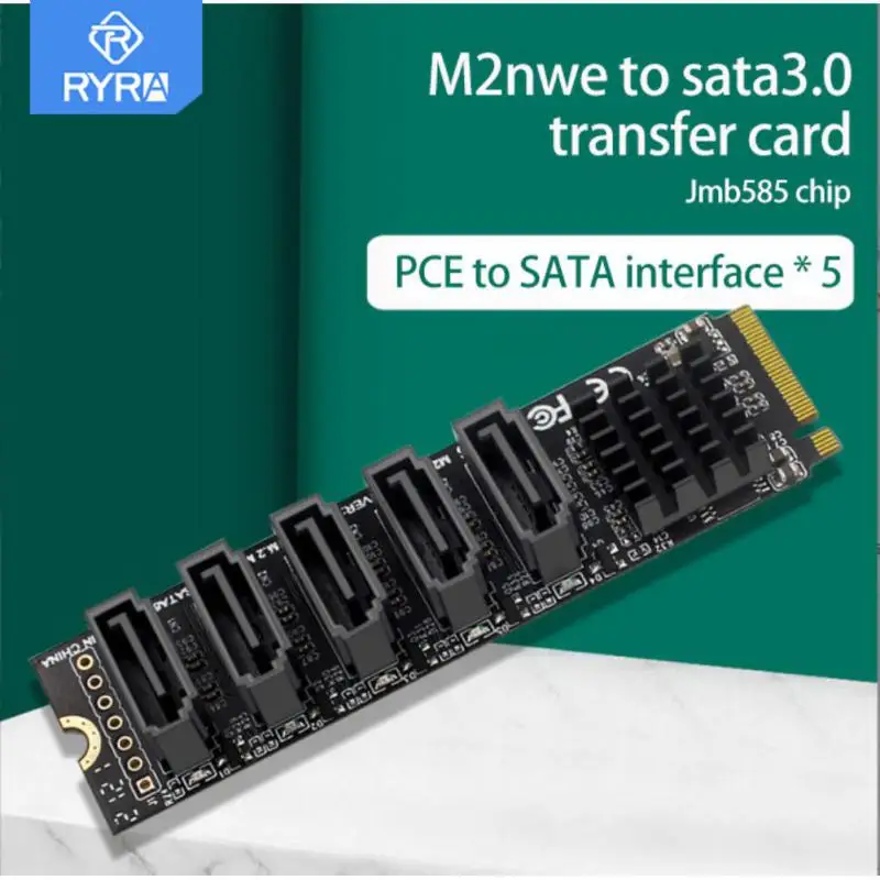 RYRA PCI-E To SATA 6G 5 Port Hard Disk Expansion Adapter Of PH56 M.2 Computer Expansion JMB585 Supports PM Function
RYRA PCI-E To SATA 6G 5 Port Hard Disk Expansion Adapter Of PH56 M.2 Computer Expansion JMB585 Supports PM Function