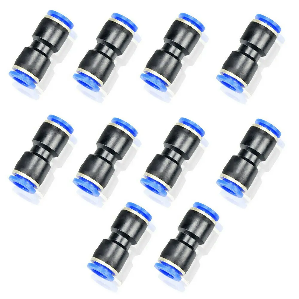 10pcs 6mm 2 Way Straight Hose Kit Pneumatic Air Quick Fitting Push In Connectors 0-10 Bar Maximum For 6mm Outer Diameter Pipe
10pcs 6mm 2 Way Straight Hose Kit Pneumatic Air Quick Fitting Push In Connectors 0-10 Bar Maximum For 6mm Outer Diameter Pipe