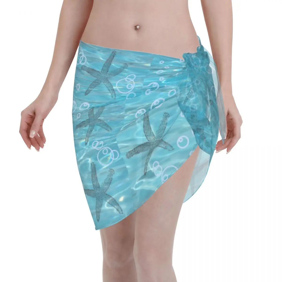 Starfish In Ocean Short Sarongs Swimsuit Coverups Women Sheer Short Skirt Bikini Cover Up
Starfish In Ocean Short Sarongs Swimsuit Coverups Women Sheer Short Skirt Bikini Cover Up