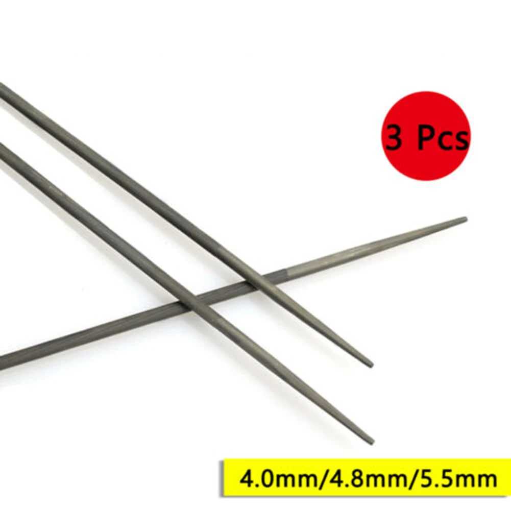 3Pcs Round Chainsaw Files 4/4.8/5.5mm Shank Diameter Sharpening Chainsaw Saw Chain Files Sharpener
3Pcs Round Chainsaw Files 4/4.8/5.5mm Shank Diameter Sharpening Chainsaw Saw Chain Files Sharpener