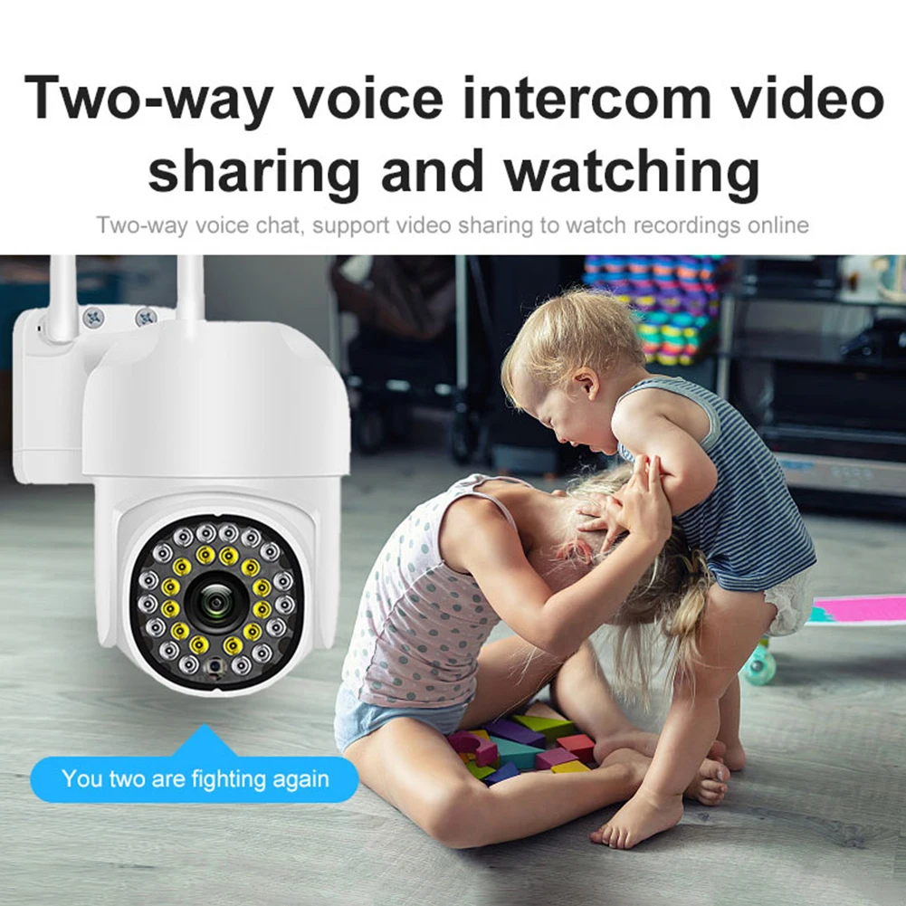 2.4G WiFi 28 LED Surveillance Camera Two-way Audio IP Camera Infrared Night Vision 360 Degree Rotating Indoor Outdoor Monitoring
2.4G WiFi 28 LED Surveillance Camera Two-way Audio IP Camera Infrared Night Vision 360 Degree Rotating Indoor Outdoor Monitoring