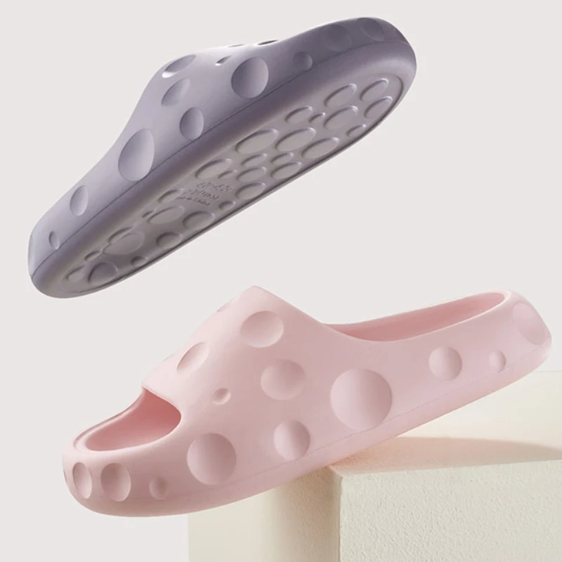 Moon Crater Design Women Summer Slippers Thick sole Platform Non-Slip Sandals Simplicity Bathroom Couple Fashion Men Slides 2023
Moon Crater Design Women Summer Slippers Thick sole Platform Non-Slip Sandals Simplicity Bathroom Couple Fashion Men Slides 2023