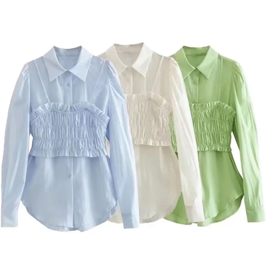 Withered 2022 France Style Romantic Two Pieces Sets Fashion Blouse Women Simple Solid Elegant Silk Long Sleeve Shirt Women Tops
Withered 2022 France Style Romantic Two Pieces Sets Fashion Blouse Women Simple Solid Elegant Silk Long Sleeve Shirt Women Tops