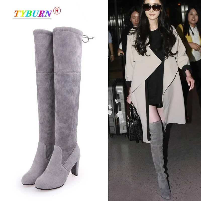 Autumn and Winter New Long Boots Casual Over-the-knee Boots Nubuck Leather Thick-heeled High-heeled Boots Goddess Boots Women
Autumn and Winter New Long Boots Casual Over-the-knee Boots Nubuck Leather Thick-heeled High-heeled Boots Goddess Boots Women