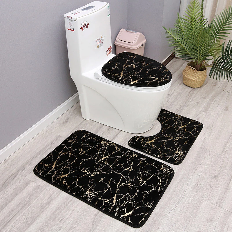 New Home Living Room Carpet Bathroom Toilet 3 Set Bronzing Gold Printing Rugs Anti Slip Wear-Resistant Mats Rug Shower Mat
New Home Living Room Carpet Bathroom Toilet 3 Set Bronzing Gold Printing Rugs Anti Slip Wear-Resistant Mats Rug Shower Mat