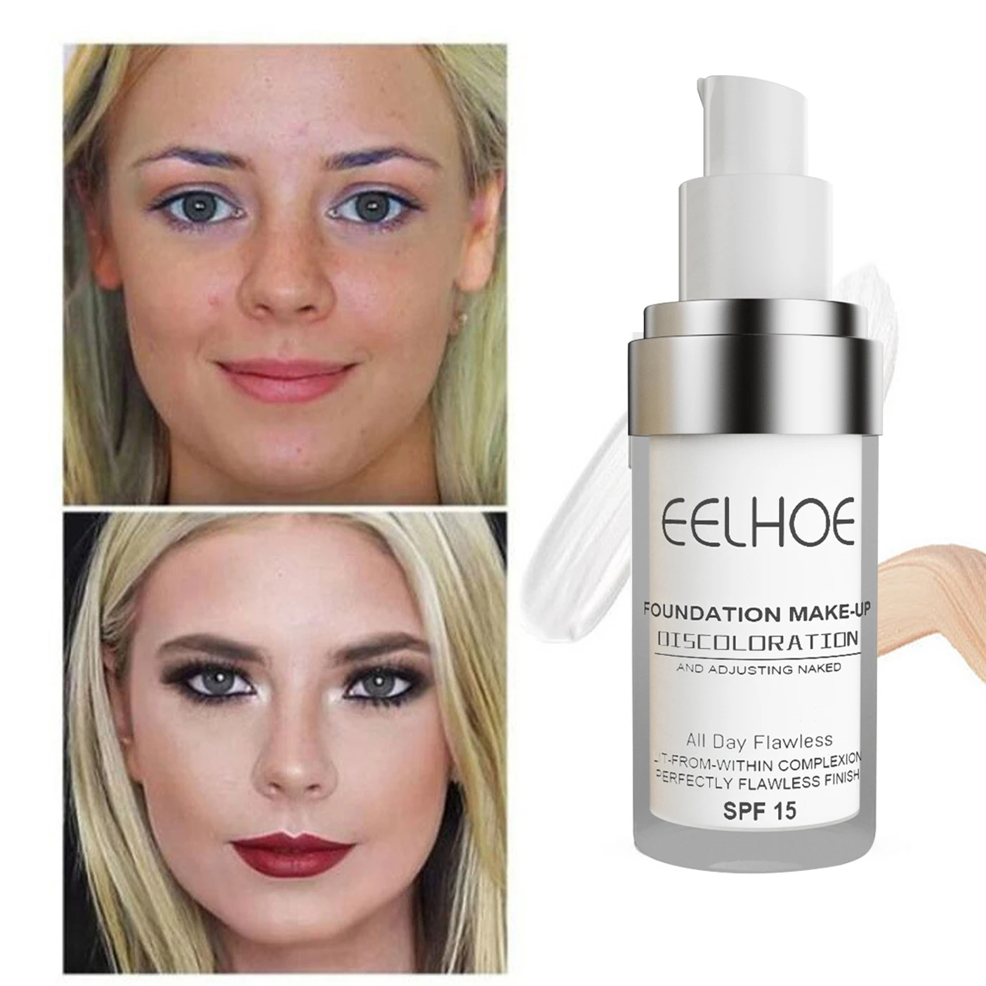 30ml liquid foundation concealer Long lasting moisturizing waterproof sweat resistant make up warming brightening clear skin
30ml liquid foundation concealer Long lasting moisturizing waterproof sweat resistant make up warming brightening clear skin