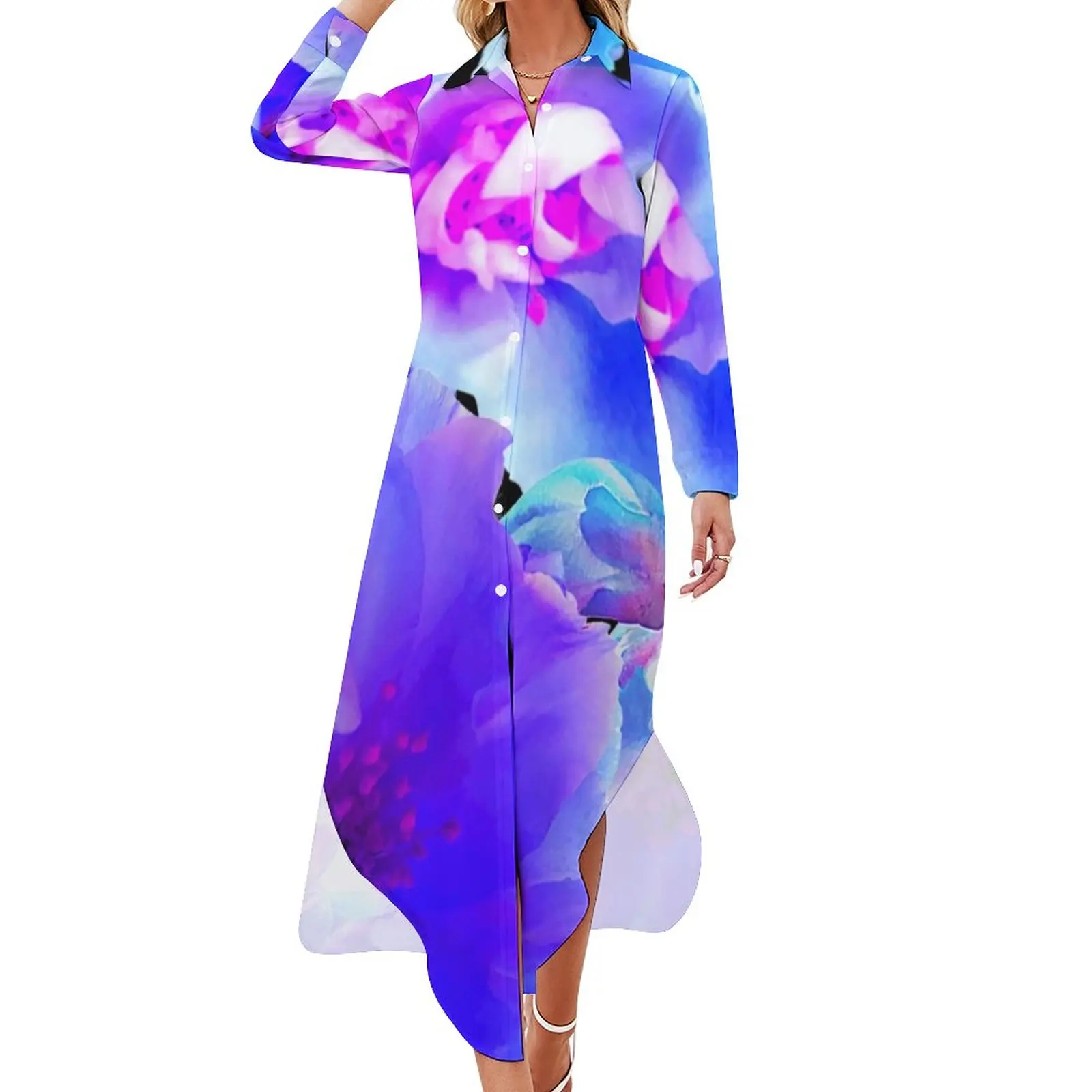 Bluetiful Floral Print Chiffon Dress Blossom Bloom Modern Dresses Aesthetic Casual Dress Woman Sexy Custom Vestido 3XL 4XL 5XL
Bluetiful Floral Print Chiffon Dress Blossom Bloom Modern Dresses Aesthetic Casual Dress Woman Sexy Custom Vestido 3XL 4XL 5XL