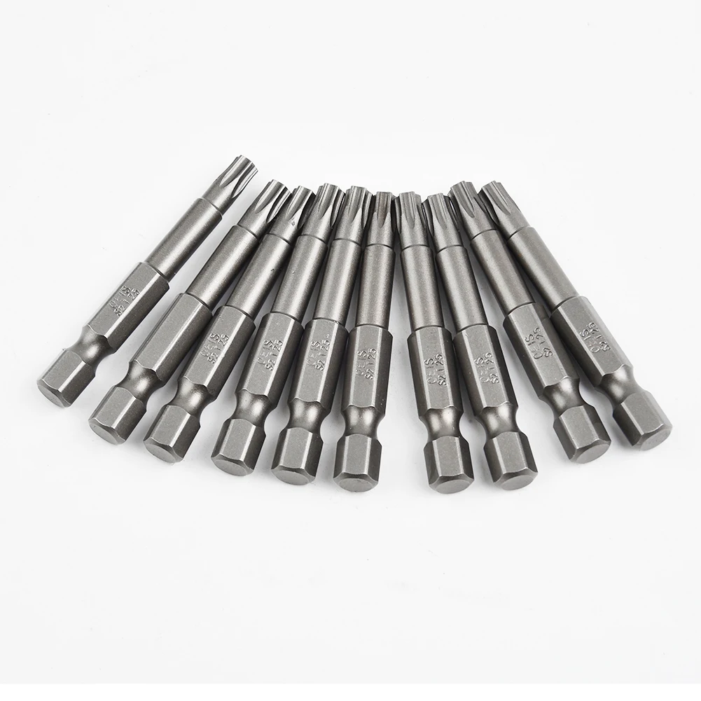 10Pcs 1/4inch 50mm Torx T25 Screwdriver Bit Set Tools Repair Screwdrivers Kit Hex Shank Drill Bit For Power Household Hand Tools
10Pcs 1/4inch 50mm Torx T25 Screwdriver Bit Set Tools Repair Screwdrivers Kit Hex Shank Drill Bit For Power Household Hand Tools