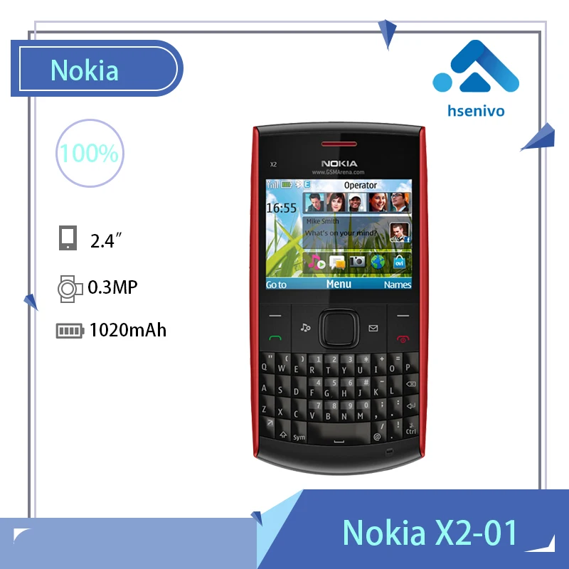 Восстановленный Оригинальный телефон Nokia X2-01 Symbian OS, клавиатура для компьютера, модные мобильные телефоны
Восстановленный Оригинальный телефон Nokia X2-01 Symbian OS, клавиатура для компьютера, модные мобильные телефоны