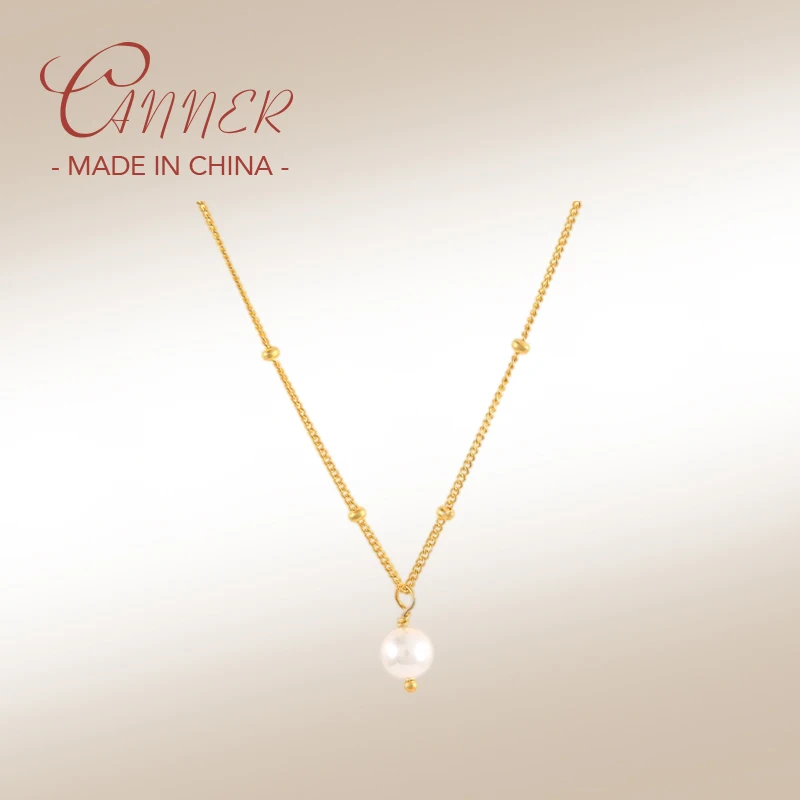 CANNER 2022 New Elegant Synthetic Baroque Pearl Pendant Chain Necklace For Woman 925 Sterling Silver Korean Necklaces Jewelry
CANNER 2022 New Elegant Synthetic Baroque Pearl Pendant Chain Necklace For Woman 925 Sterling Silver Korean Necklaces Jewelry