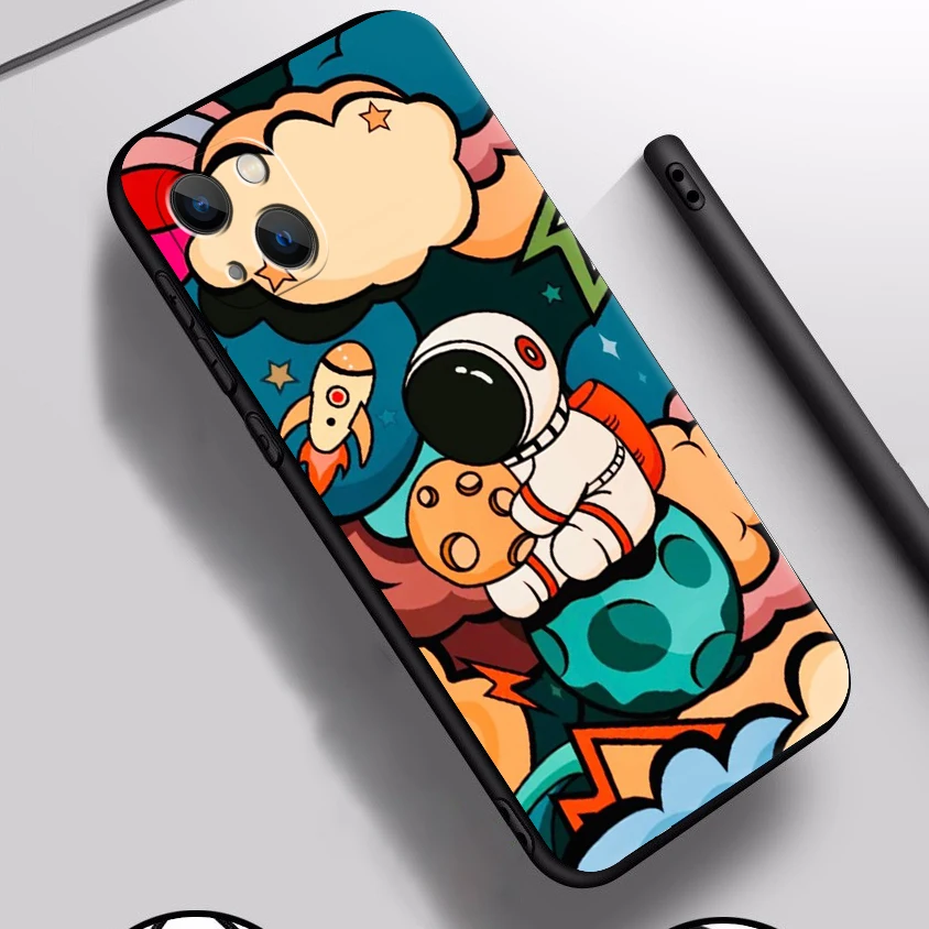 Cute Astronaut Phone Case For Apple iPhone 13 12 11 Pro 12 13 Mini X XR XS Max SE 6 6s 7 8 Plus Carcasa Coque Black
Cute Astronaut Phone Case For Apple iPhone 13 12 11 Pro 12 13 Mini X XR XS Max SE 6 6s 7 8 Plus Carcasa Coque Black