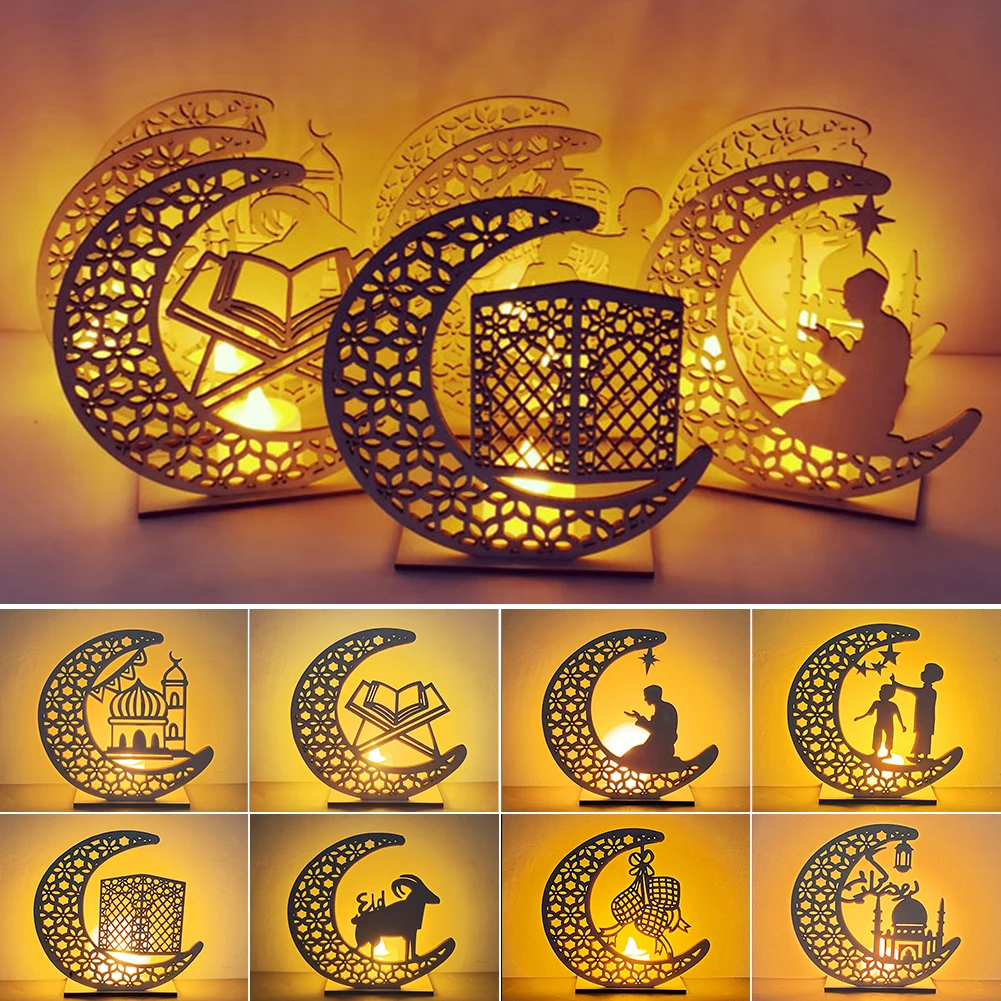 2022 EID Mubarak Wooden Pendant & LED Candles Light Ramadan Decorations For Home Islamic Muslim Party Eid Decor Kareem Ramadan
2022 EID Mubarak Wooden Pendant & LED Candles Light Ramadan Decorations For Home Islamic Muslim Party Eid Decor Kareem Ramadan