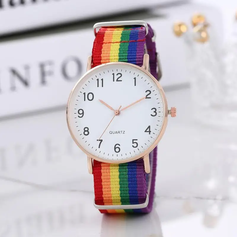 Fashion Stripe Nylon Band Women Watch Top Luxury Brand Men Quartz Wristwatch Lady Watch Montre Femme
Fashion Stripe Nylon Band Women Watch Top Luxury Brand Men Quartz Wristwatch Lady Watch Montre Femme