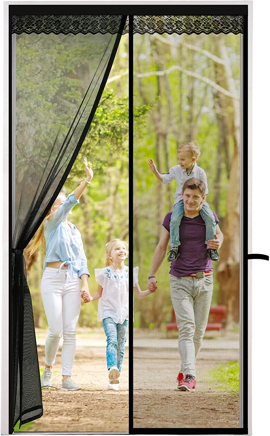 Fly Screens for Doors Automatic Magnetic Closure Patio Door Magnetic Fly Screen Easy To Assemble Self-adhesive Black
Fly Screens for Doors Automatic Magnetic Closure Patio Door Magnetic Fly Screen Easy To Assemble Self-adhesive Black