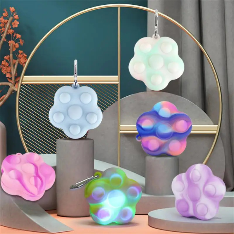 Kids Autism Relieve Simple Bubble Toys Cat Paw Fidget Its Squeeze Toy Luminous Children Adult Anti-stress Fingertip Sensory Game
Kids Autism Relieve Simple Bubble Toys Cat Paw Fidget Its Squeeze Toy Luminous Children Adult Anti-stress Fingertip Sensory Game
