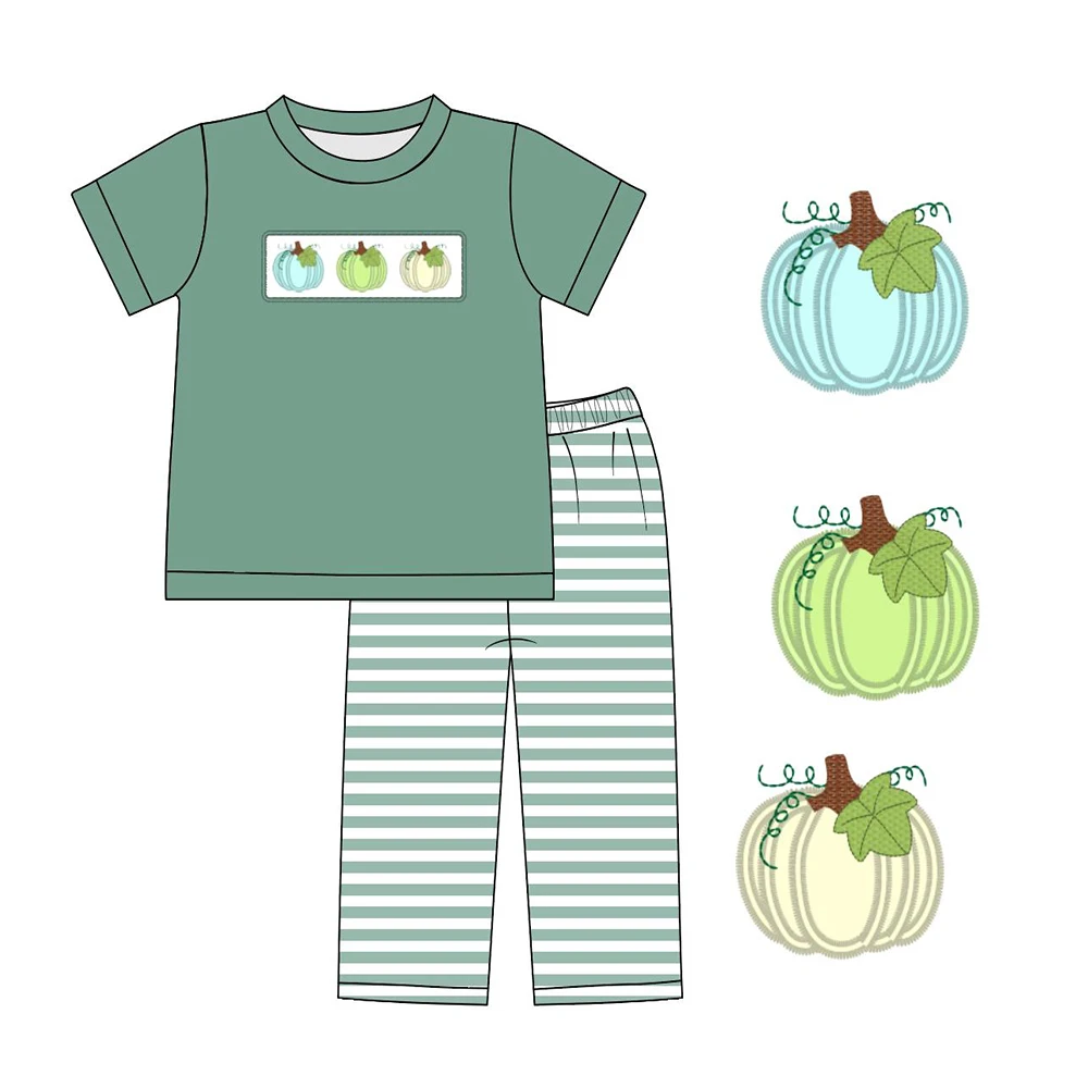 Baby Boy Clothes Boy Set Kids Clothes Boys Clothing Two Piece Pumpkin Embroidery T-Shirt Navy Blue Stripe Slacks Boy Clothes
Baby Boy Clothes Boy Set Kids Clothes Boys Clothing Two Piece Pumpkin Embroidery T-Shirt Navy Blue Stripe Slacks Boy Clothes