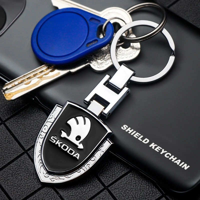 Anti-lost Shield Shape Keychain of Car Keys Logo Keyring Car Gadgets for Skoda Octavia RAPID Superb Fabia Kodiaq Kamiq Karoq Etc
Anti-lost Shield Shape Keychain of Car Keys Logo Keyring Car Gadgets for Skoda Octavia RAPID Superb Fabia Kodiaq Kamiq Karoq Etc