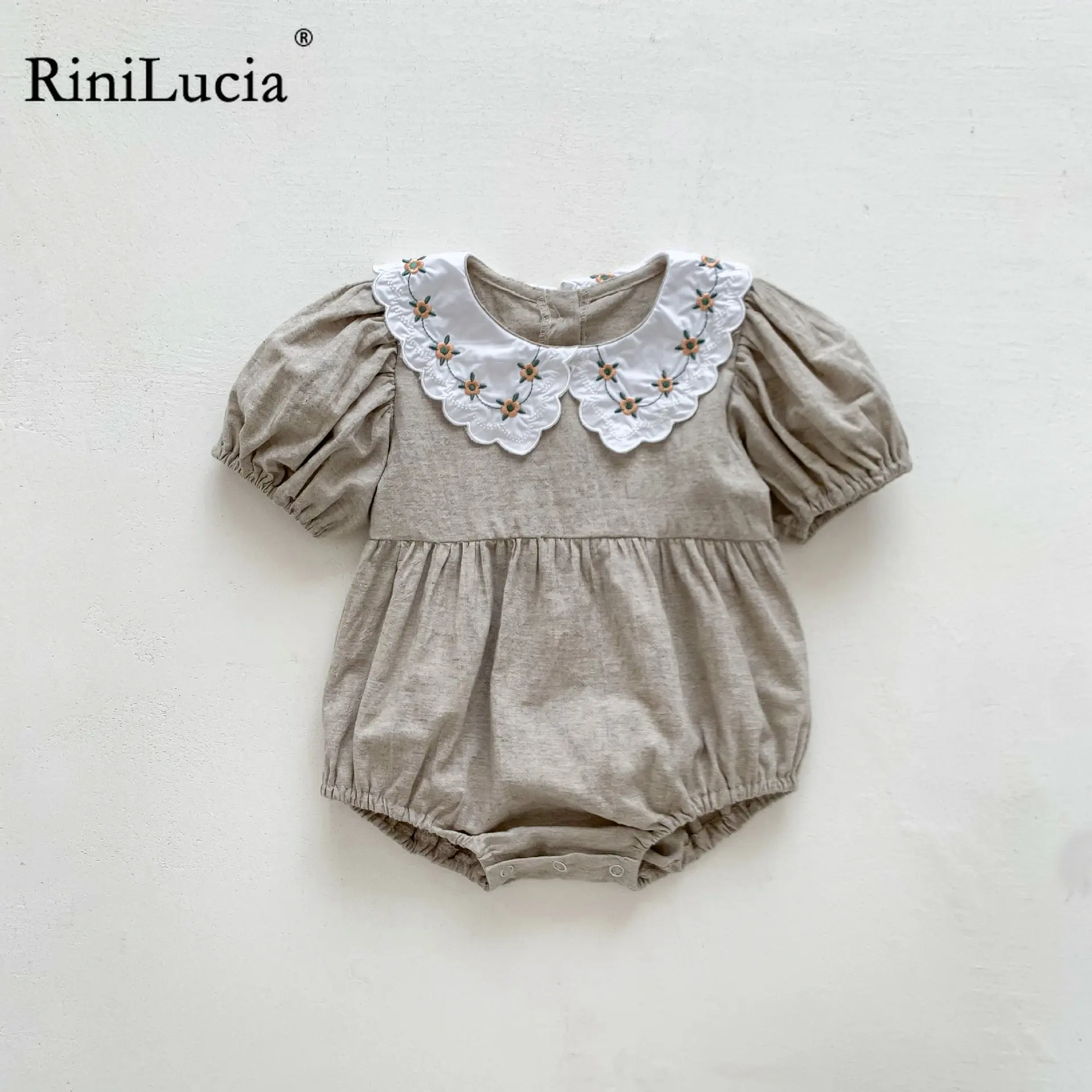 Newborn Baby Romper Summer Short Sleeve Floral Embroidery Romper Clothing Sweet Jumpsuits Children's Bodysuits Girls
Newborn Baby Romper Summer Short Sleeve Floral Embroidery Romper Clothing Sweet Jumpsuits Children's Bodysuits Girls