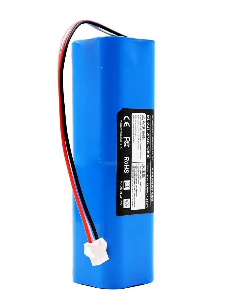Rechargeable Li-ion Vacuum Cleaner Sweeper Battery 18650 4S2P 14.4V 14.8V 12800mAh SM 3P Plug
Rechargeable Li-ion Vacuum Cleaner Sweeper Battery 18650 4S2P 14.4V 14.8V 12800mAh SM 3P Plug