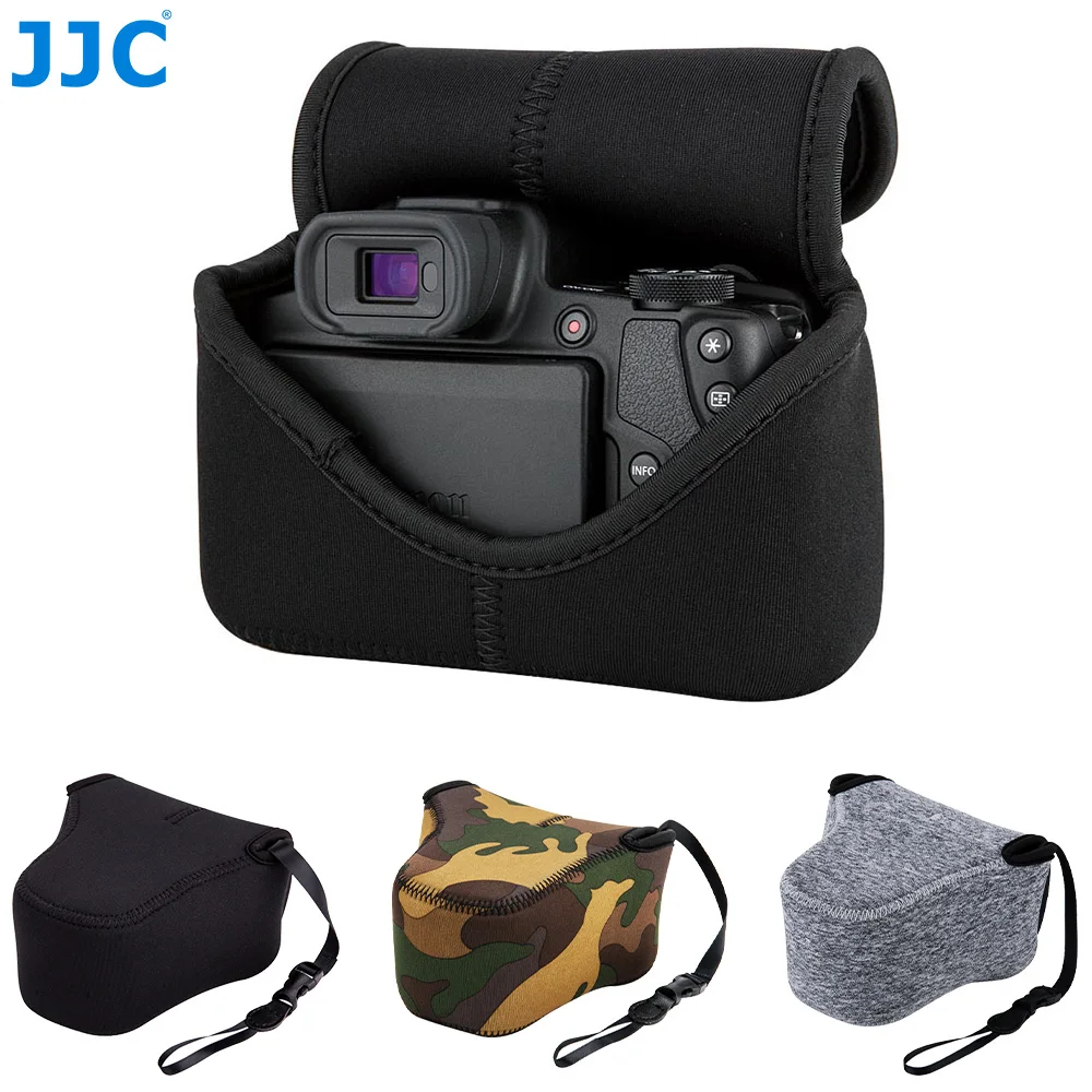 

JJC Mirrorless Camera Bag Case Neoprene Soft Camera Pouch for Fujifilm XT30II XT30 XT20 XT10 XE4 XA3 XA2 Canon EOS M50II M50 M5