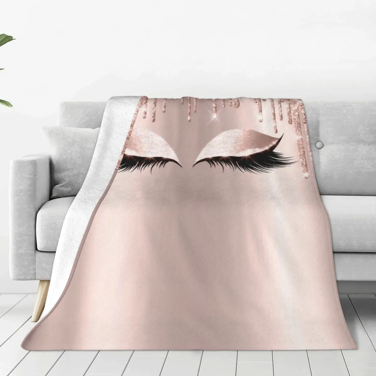 Gold Eyelash Glam Lashes Fleece Throw Blankets Spark Rose Drip Blanket for Bedding Couch Ultra-Soft Bed Rug
Gold Eyelash Glam Lashes Fleece Throw Blankets Spark Rose Drip Blanket for Bedding Couch Ultra-Soft Bed Rug