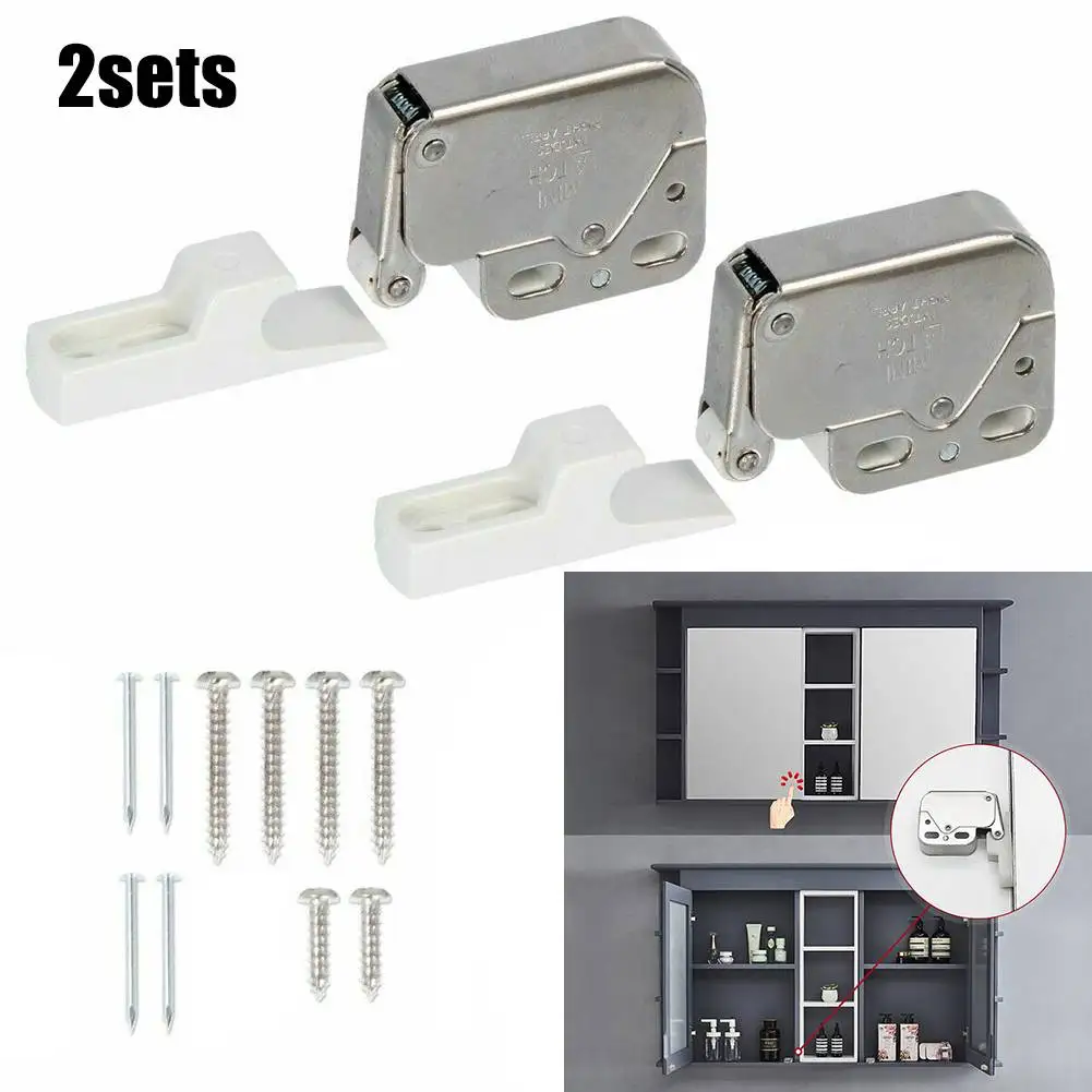 2pcs SPRING LOADED MINI TIP CATCH Caravan/Boat Cupboard/Door Cabinet Latch Lock Home Improvement
2pcs SPRING LOADED MINI TIP CATCH Caravan/Boat Cupboard/Door Cabinet Latch Lock Home Improvement