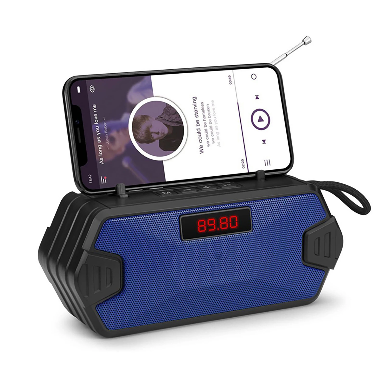 Новая беспроводная Bluetooth-колонка, портативная мини-колонка с FM-радио и микрофоном, внешняя антенна, время работы 8 часов (синий)
Новая беспроводная Bluetooth-колонка, портативная мини-колонка с FM-радио и микрофоном, внешняя антенна, время работы 8 часов (синий)