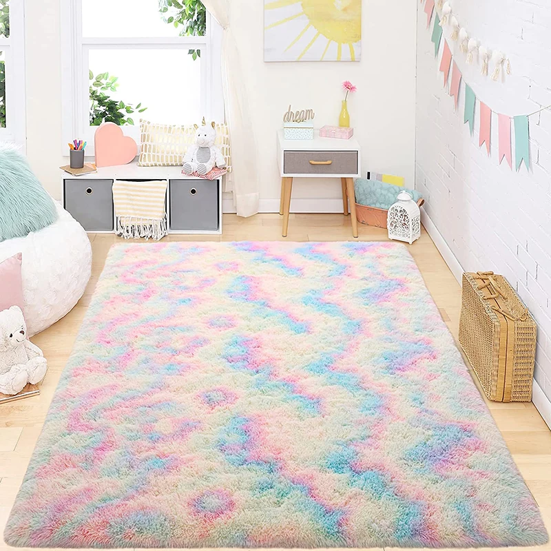 Rainbow Rugs Bedroom Plush Rug Large Area Thick Carpet Fluffy Rug Living Room Bedroom Decoration Rugs Tie Dye Gradient Colors
Rainbow Rugs Bedroom Plush Rug Large Area Thick Carpet Fluffy Rug Living Room Bedroom Decoration Rugs Tie Dye Gradient Colors