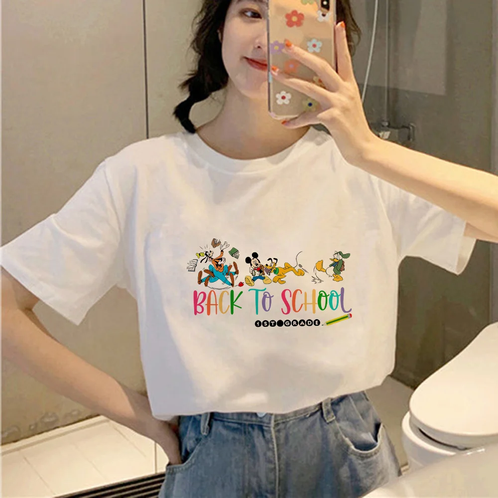 Summer Disney Donald Duck Mickey Mouse Pluto Cartoon Character Print Trend T-Shirt High Quality Comfortable Simple Style La
Summer Disney Donald Duck Mickey Mouse Pluto Cartoon Character Print Trend T-Shirt High Quality Comfortable Simple Style La