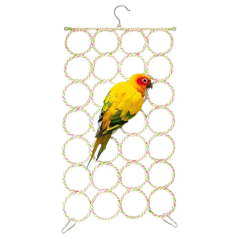 Parrot Climbing Net Bird Toy Swing Cotton Rope Net Bird Stand Net Hammock Bird Hangable Climbing Toys Pet Mice Toys For Mice
Parrot Climbing Net Bird Toy Swing Cotton Rope Net Bird Stand Net Hammock Bird Hangable Climbing Toys Pet Mice Toys For Mice