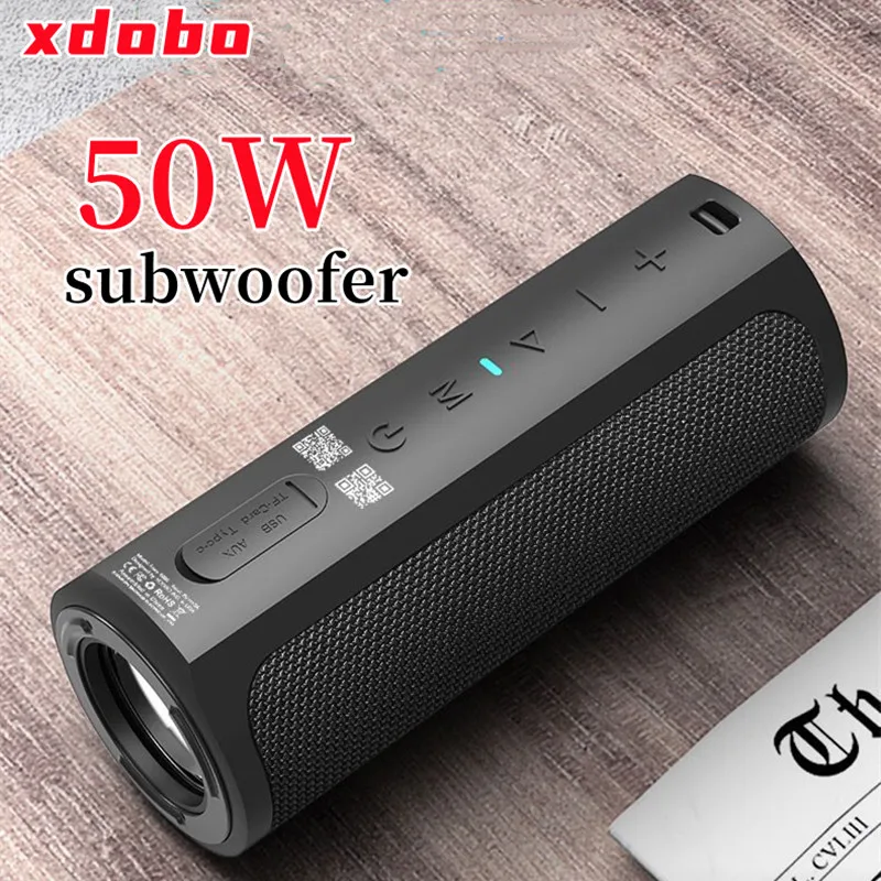 

XDOBO Hero 1999 50W Wireless Bluetooth Speaker Portable Subwoofer TWS Stereo Boombox TF Card AUX USB Power Bank caixa de som
