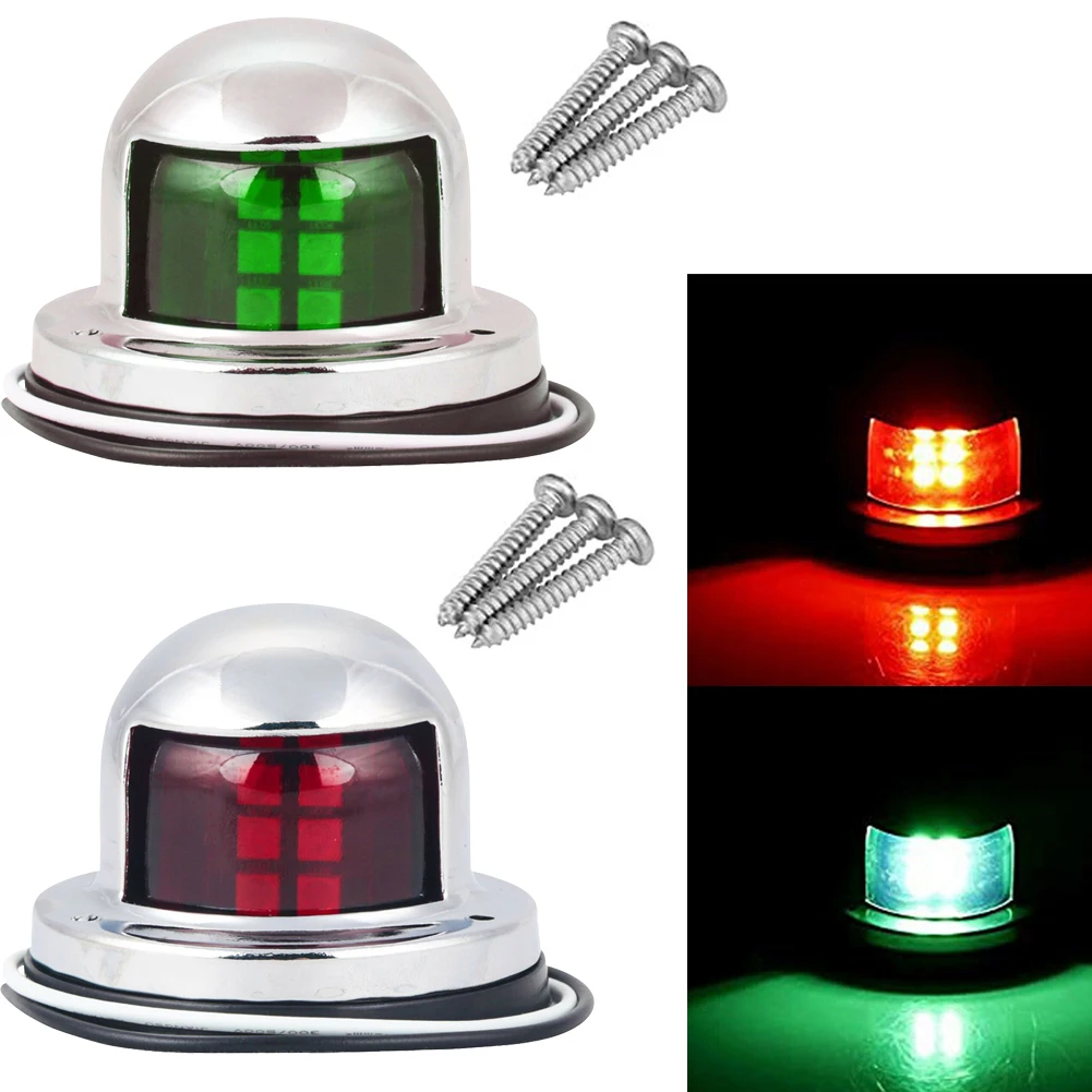 2Pcs LED Boat Navigation Light 12V IP68 Waterproof Stainless Steel Sailing Signal Lamp Marine Yacht Warning Lights
2Pcs LED Boat Navigation Light 12V IP68 Waterproof Stainless Steel Sailing Signal Lamp Marine Yacht Warning Lights