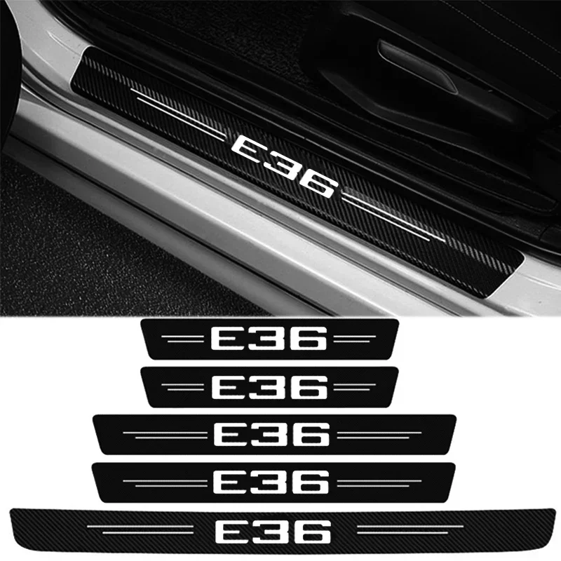 Защитные наклейки на порог автомобиля для BMW E36 логотип 2023 защита педалей полоса