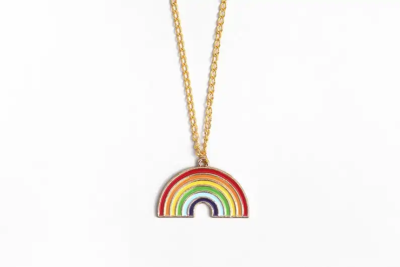 Rainbow Necklace The Rainbow After Wind and Rain Means Beauty and Luck. Ladies Jewelry Long Pendent Necklace Is Simple Versatile
Rainbow Necklace The Rainbow After Wind and Rain Means Beauty and Luck. Ladies Jewelry Long Pendent Necklace Is Simple Versatile
