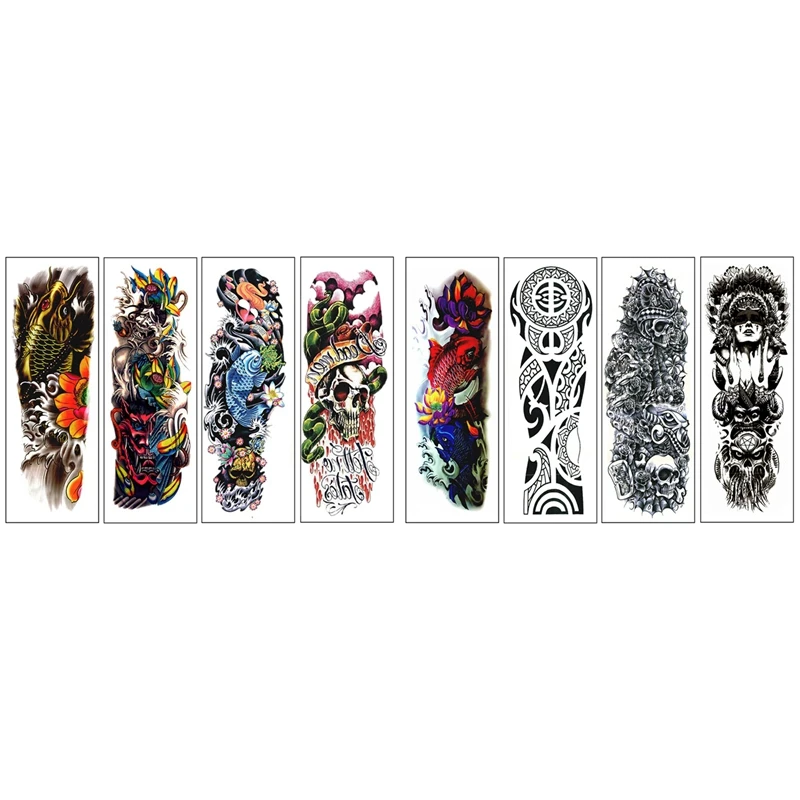 8Pcs Waterproof Temporary Tattoos Sticker Full Arm Pattern Tattoos Applique Arm Full Arm Tattoos Sticker 48X17cm (9/10/11/12, 17
8Pcs Waterproof Temporary Tattoos Sticker Full Arm Pattern Tattoos Applique Arm Full Arm Tattoos Sticker 48X17cm (9/10/11/12, 17