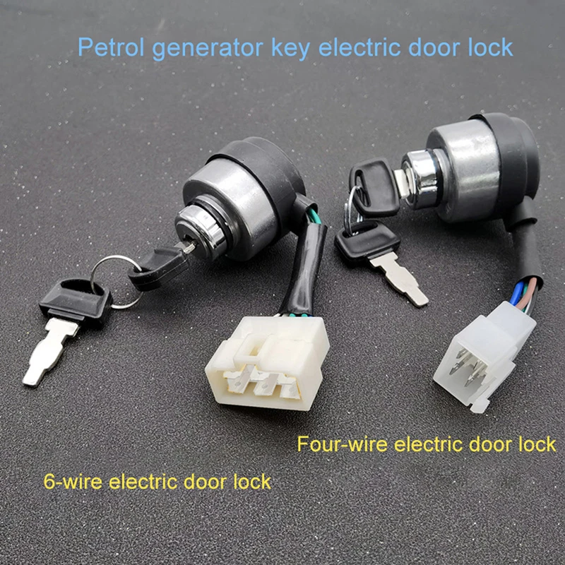 4/6 Wire Way Gasoline Generator Ignition Start Key Lock Combination Switch For 2-3KW 168F and 5-8kw 188F Generator Accessories
4/6 Wire Way Gasoline Generator Ignition Start Key Lock Combination Switch For 2-3KW 168F and 5-8kw 188F Generator Accessories