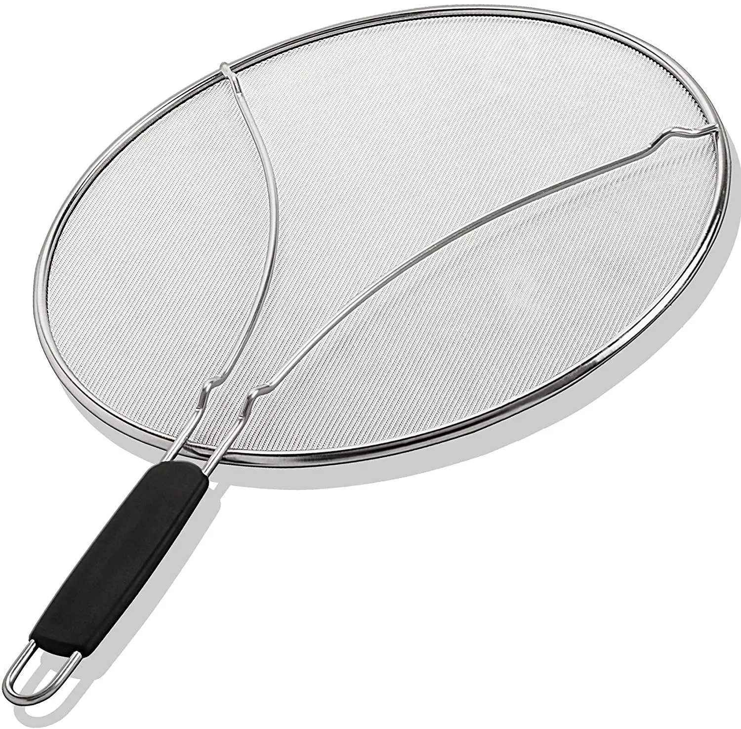 Frying pan splash screen Stainless steel grease guard for 33cm pans to prevent hot oil from splashing
Frying pan splash screen Stainless steel grease guard for 33cm pans to prevent hot oil from splashing