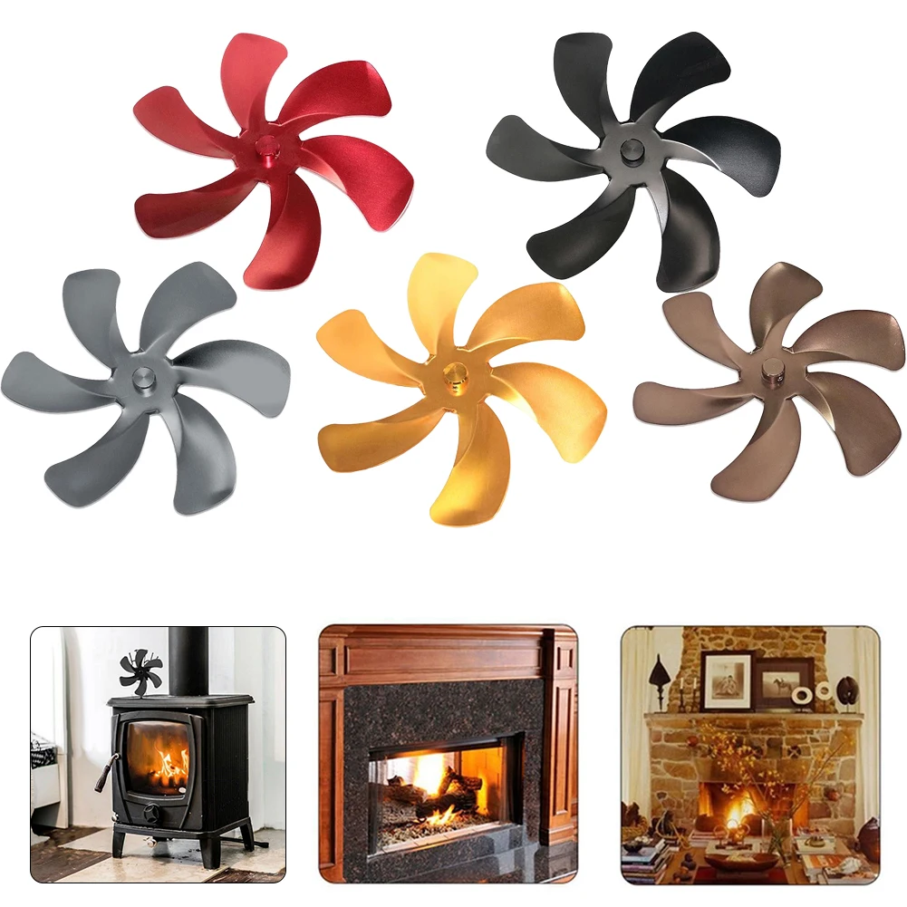 Fireplace Fan Blade Replacement 6 Blades Aluminum Alloy Low Noise Blade Heat Powered Stove Eco Fan Blade For Wood Log Burner
Fireplace Fan Blade Replacement 6 Blades Aluminum Alloy Low Noise Blade Heat Powered Stove Eco Fan Blade For Wood Log Burner